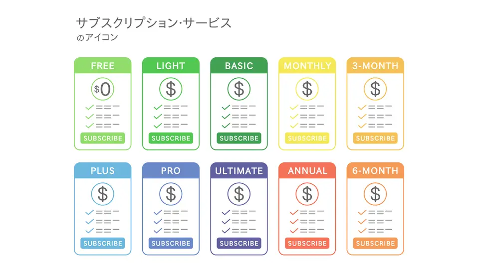 サブスクリプション方式_料金プラン_種類