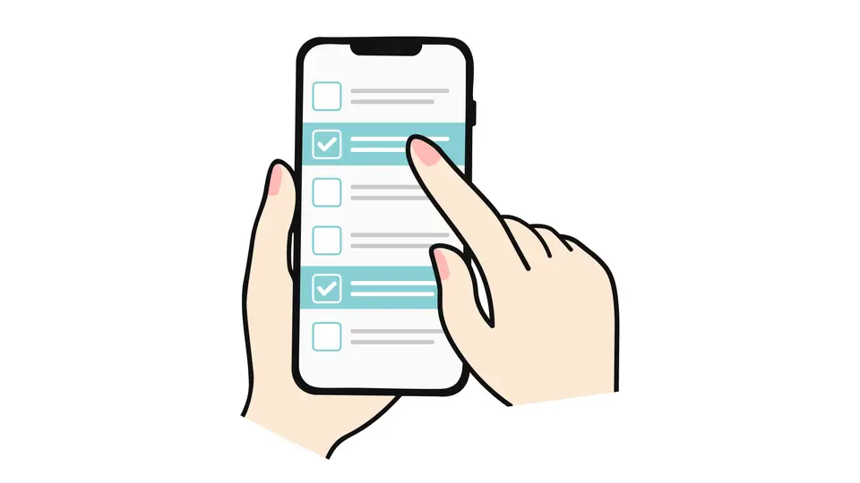 スマホでチェックボックスを複数選択