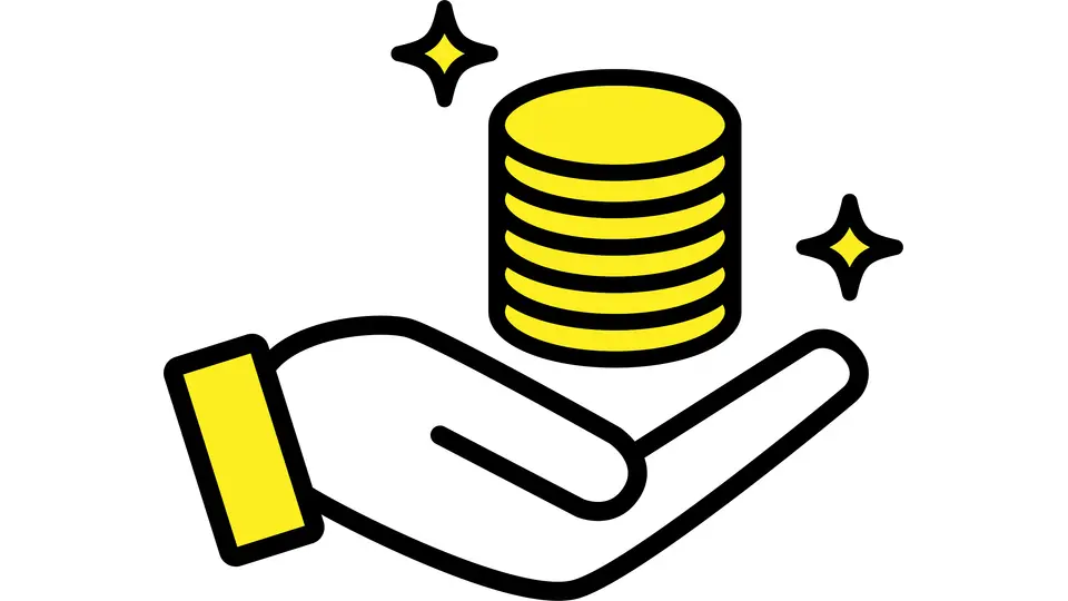 お金と手のアイコン